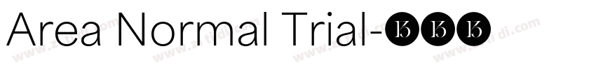 Area Normal Trial字体转换